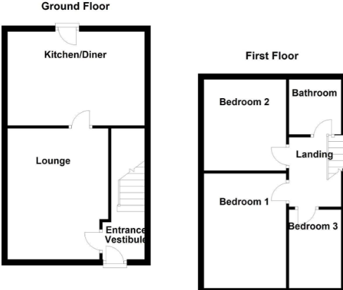 Russell Close, Heckmondwike, West Yorkshire, WF16 floorplan
