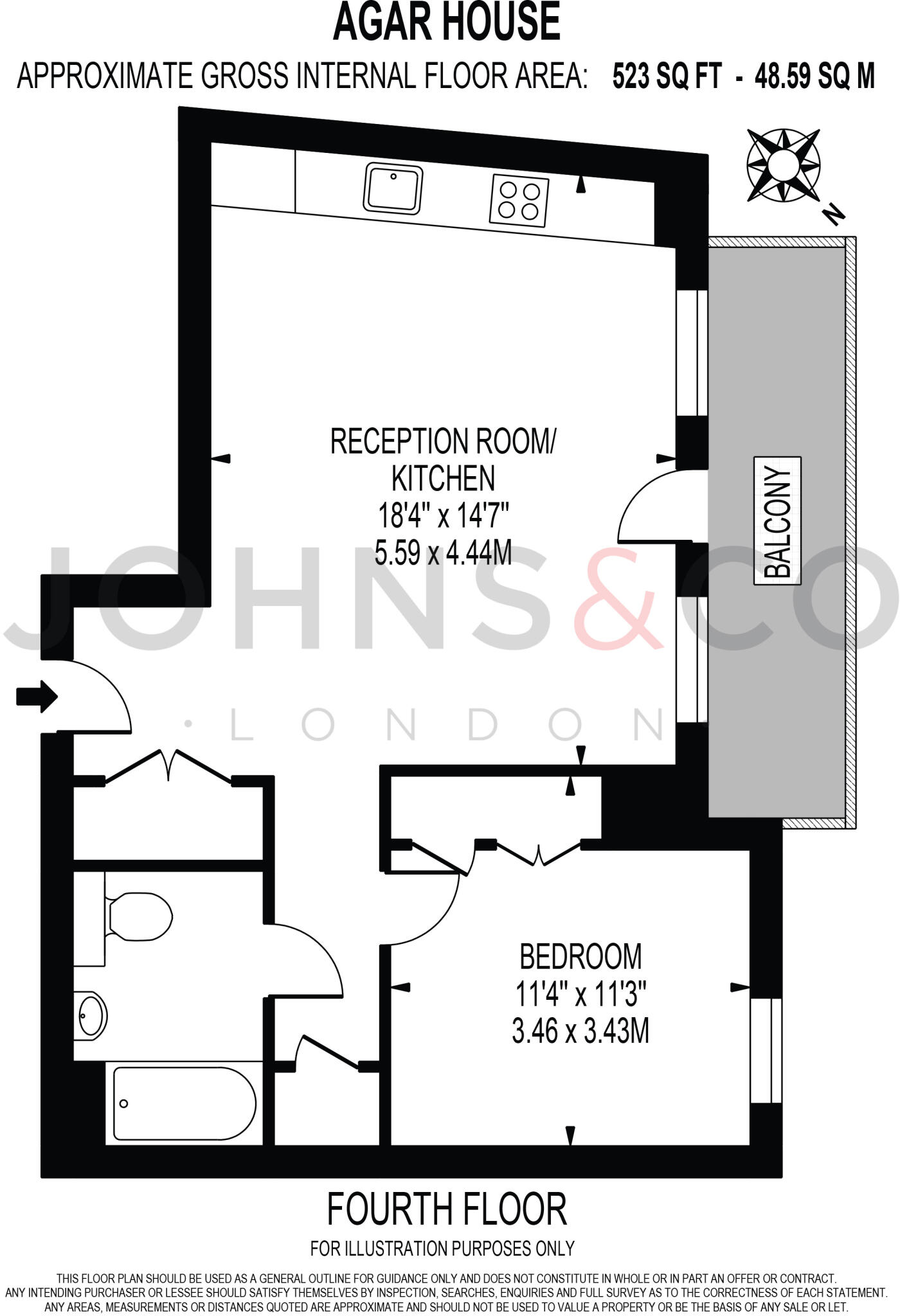 Agar House, 79 Orchard Place, London, E14 floorplan