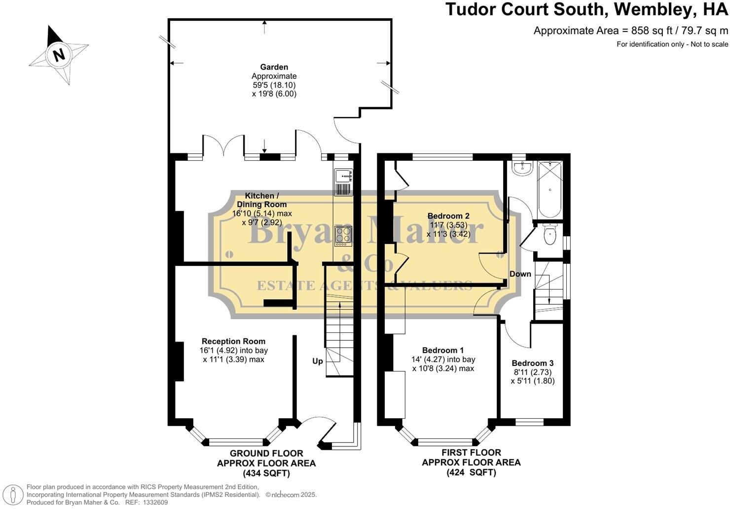 Tudor Court South, Wembley floorplan