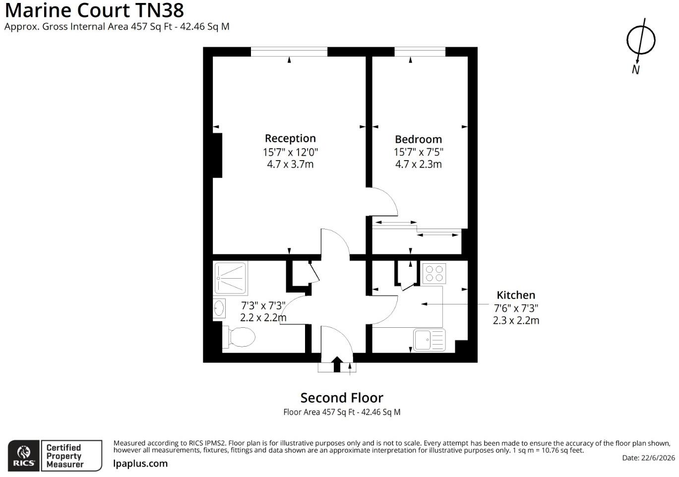Marine Court, St Leonards On Sea, East Sussex, TN38 floorplan