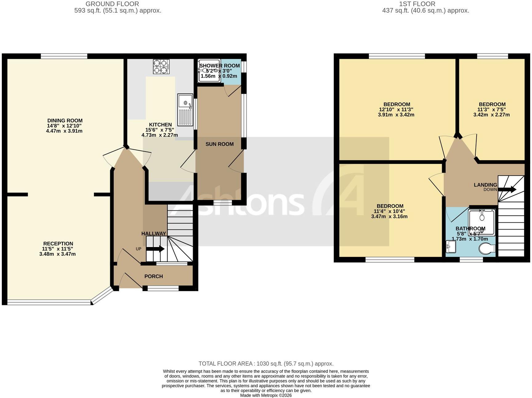 Capesthorne Road, Warrington, WA2 floorplan