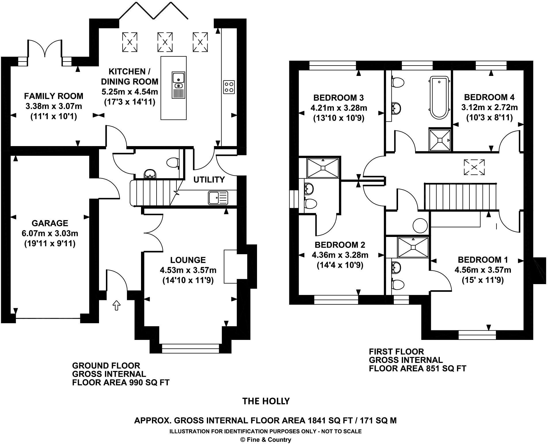 The Holly, Northcote Road, Langho, BB6 floorplan