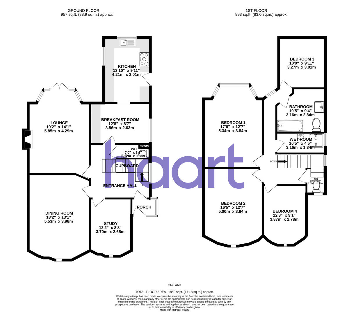 Burcott Road, Purley floorplan