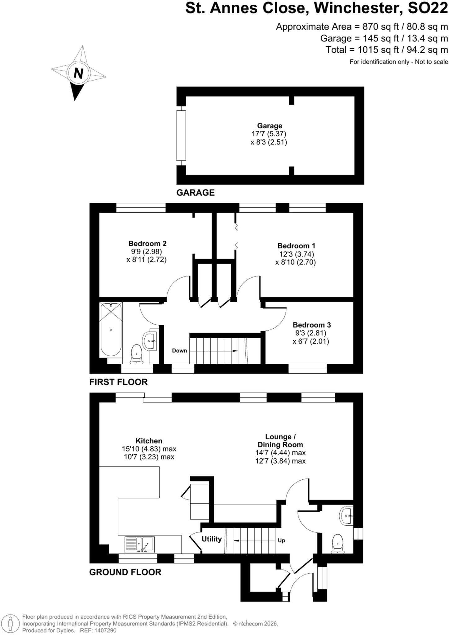 St. Annes Close, Winchester, SO22 floorplan