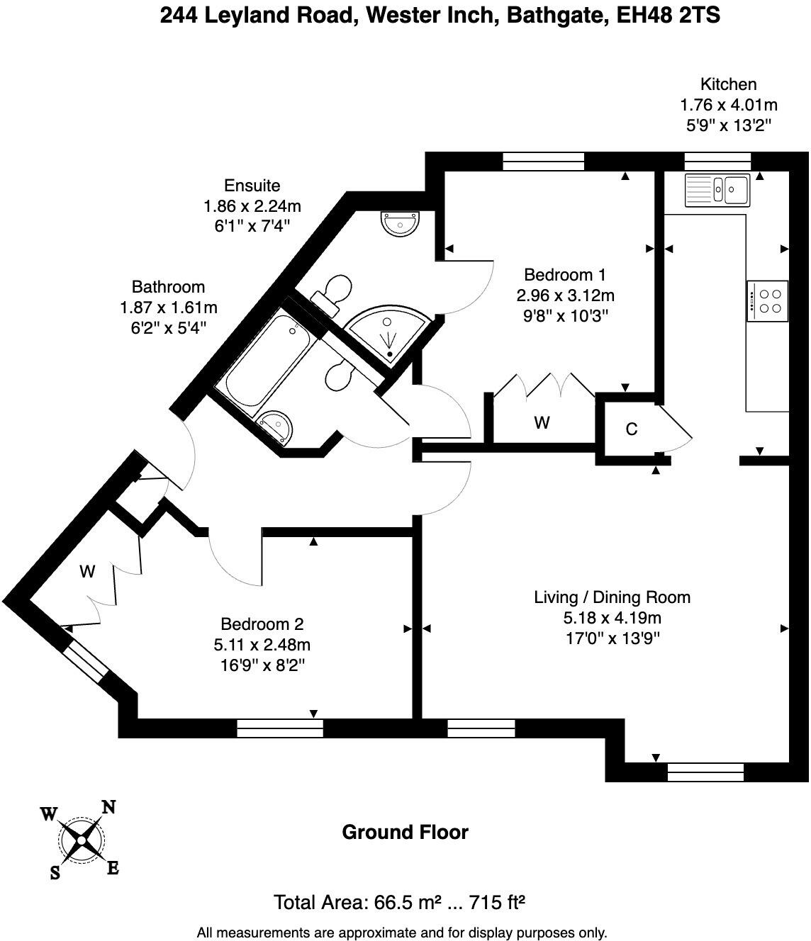Leyland Road, Bathgate, West Lothian, EH48 floorplan