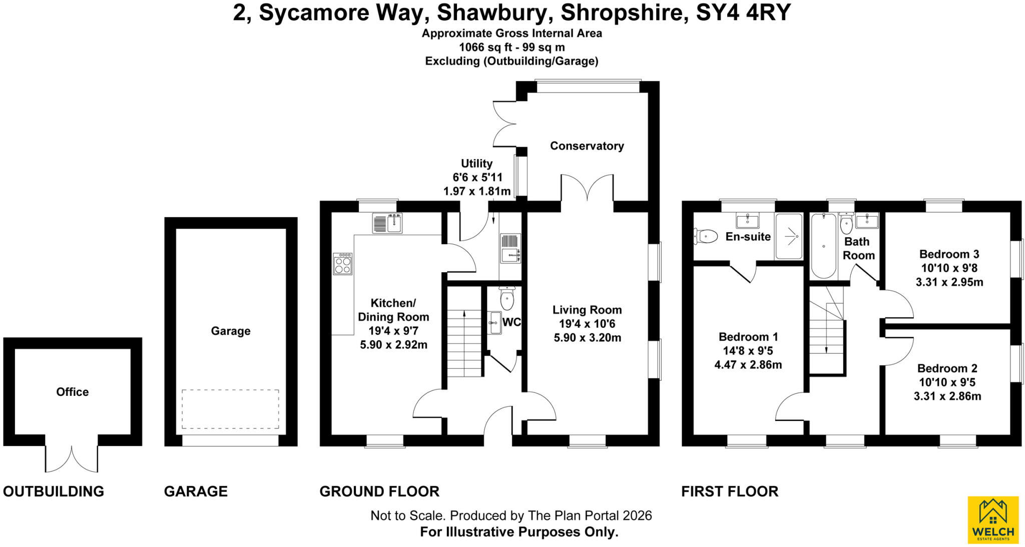 2, Sycamore Way, Shawbury, Shrewsbury, Shropshire floorplan