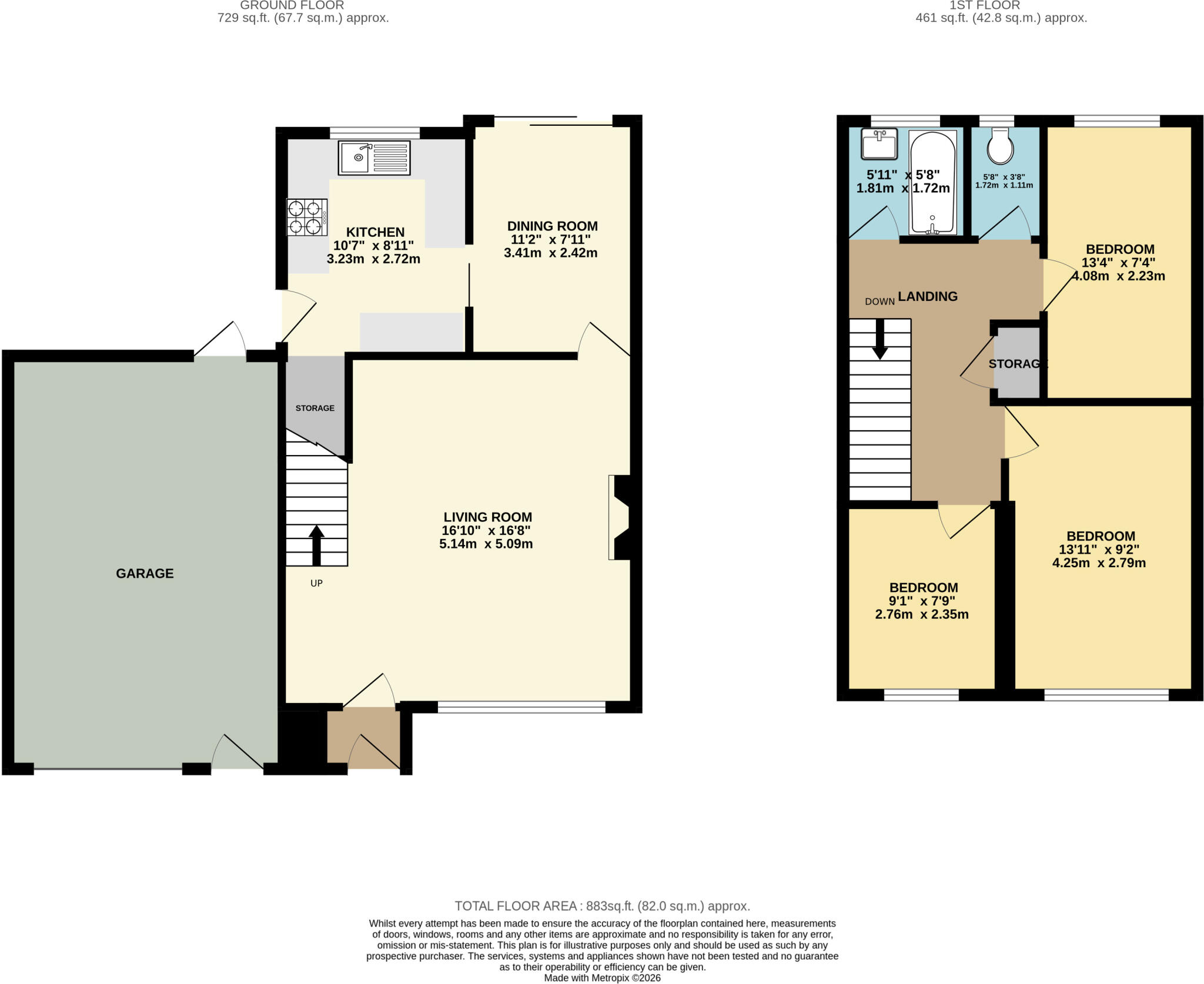 Boningale Close, Stirchley, Telford, Shropshire floorplan