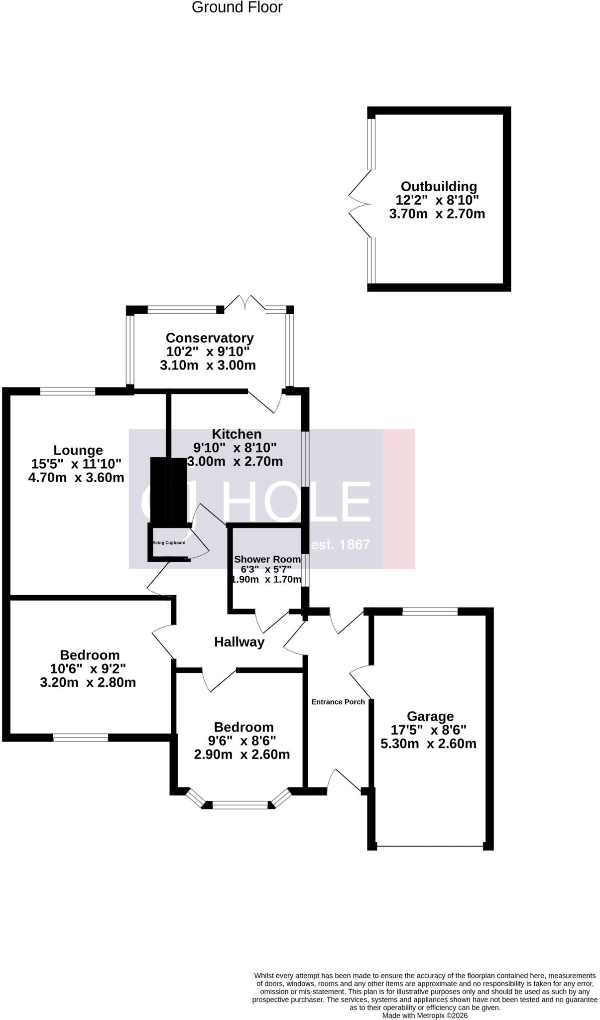 Westfield Close, Burnham-on-Sea, Somerset, TA8 floorplan