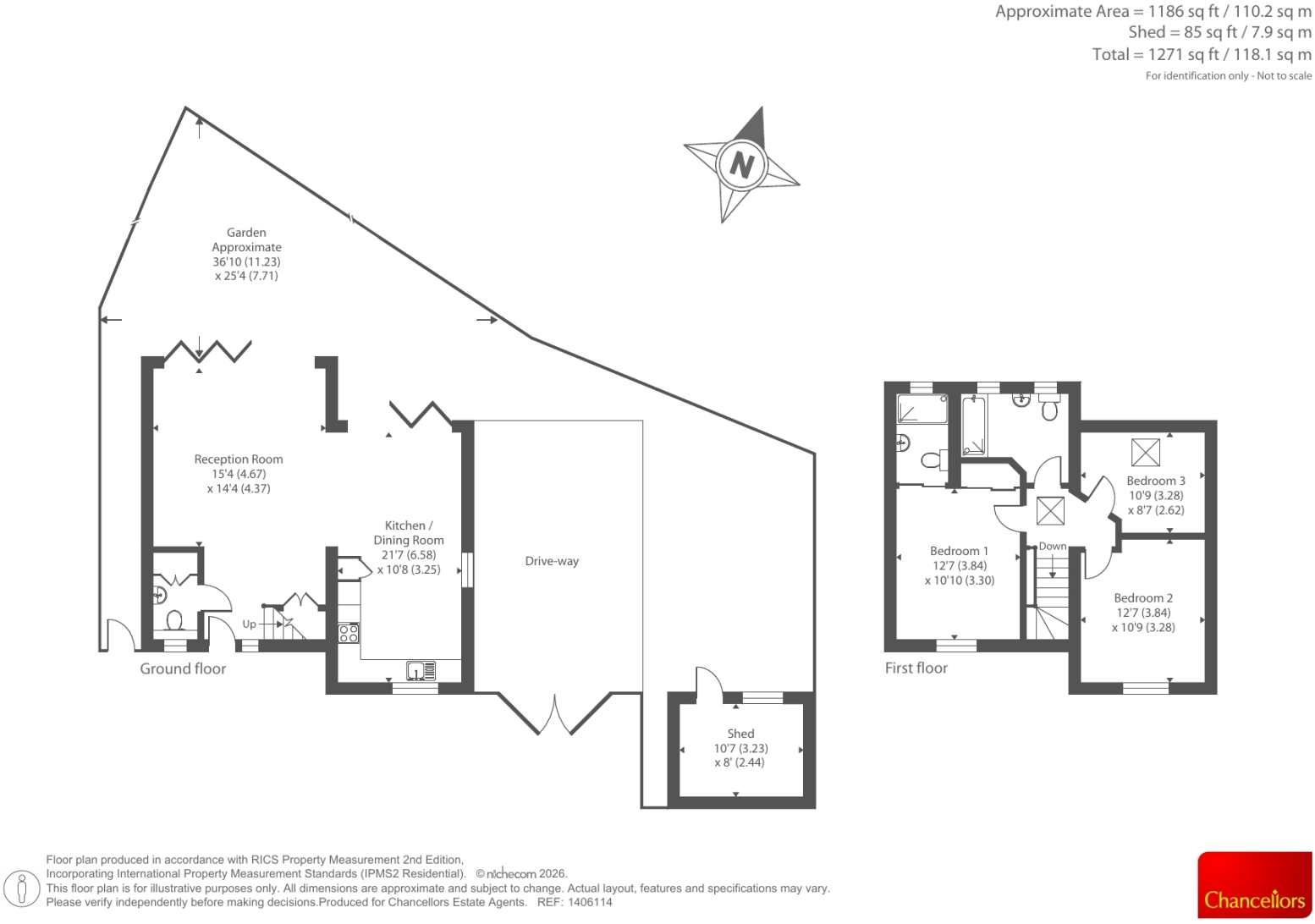 Crecy Walk, Woodstock, OX20 floorplan
