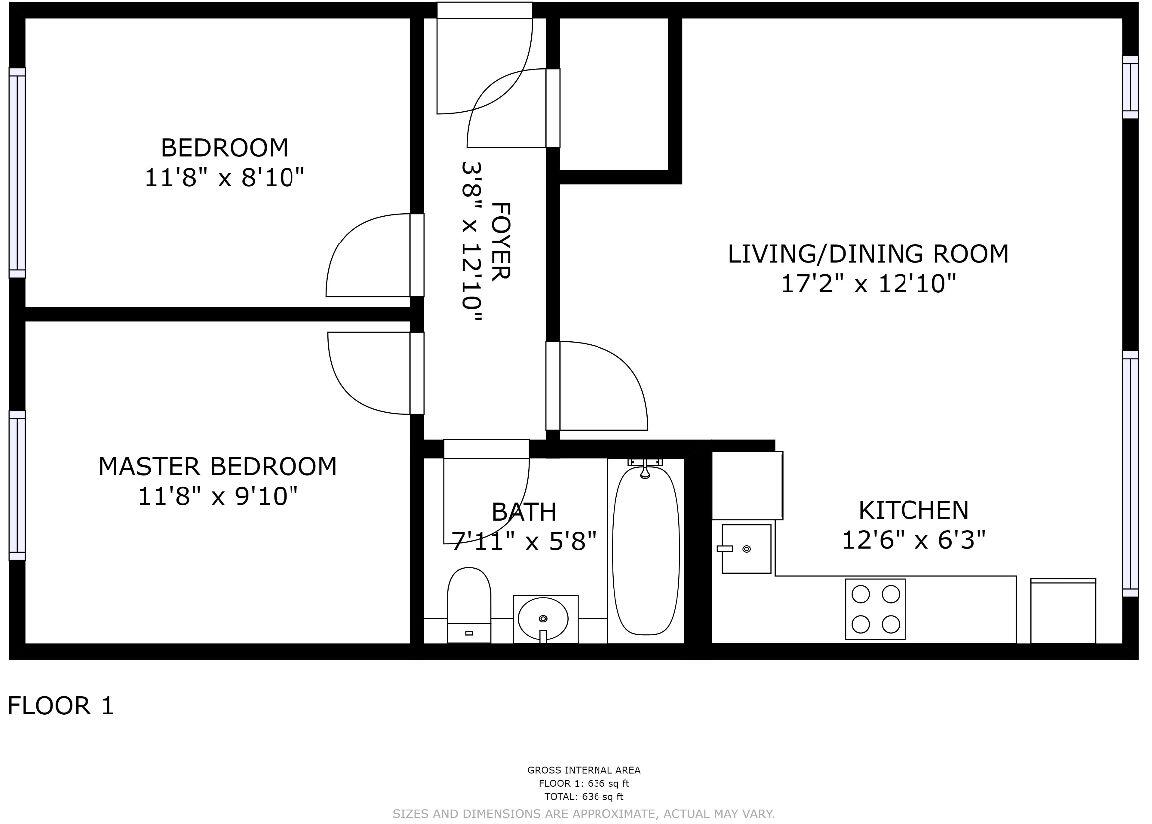 2 Bedroom Flat,  Berwick Street floorplan