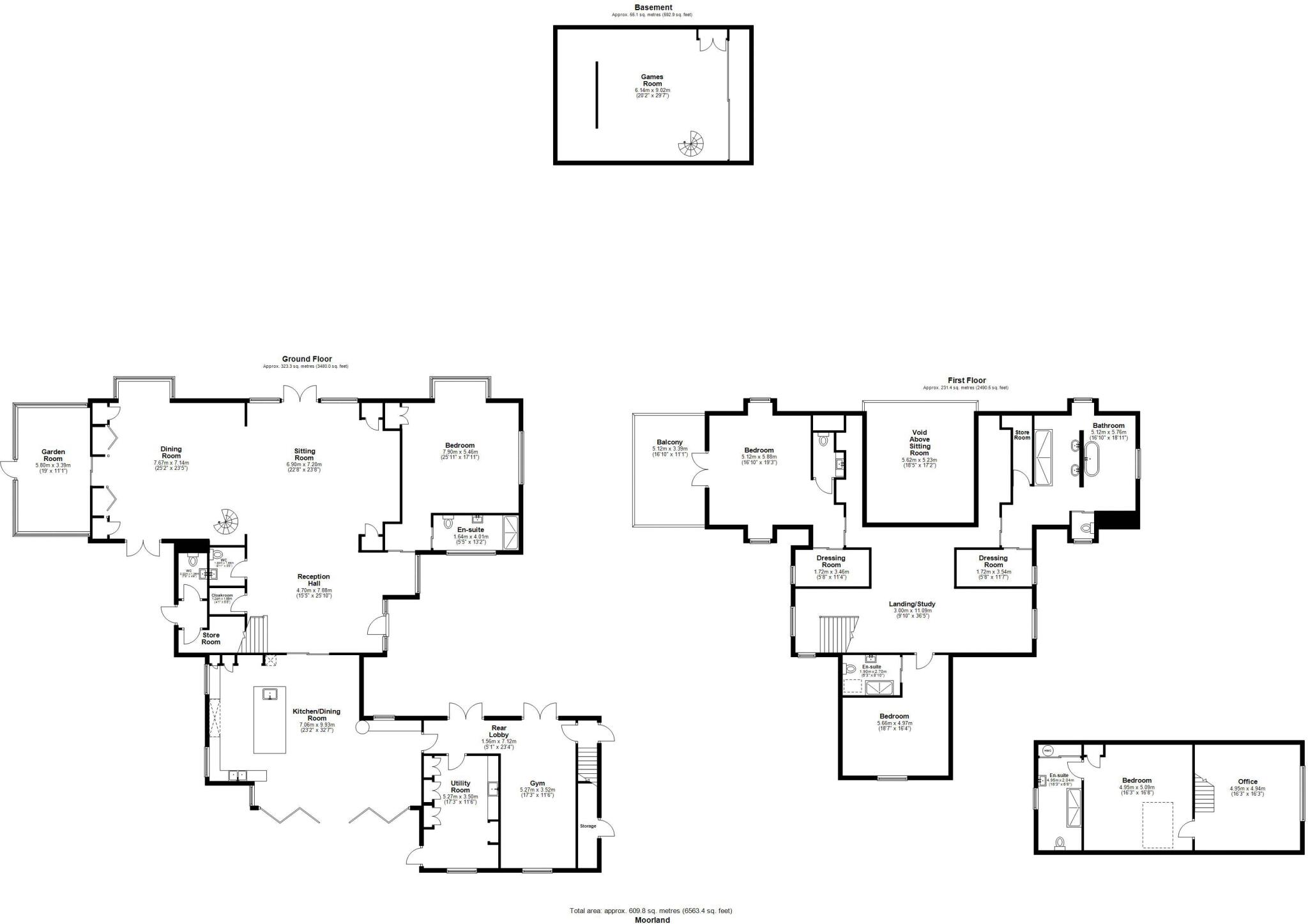 Moorland, Lead Road, Slaley, Hexham, Northumberland floorplan
