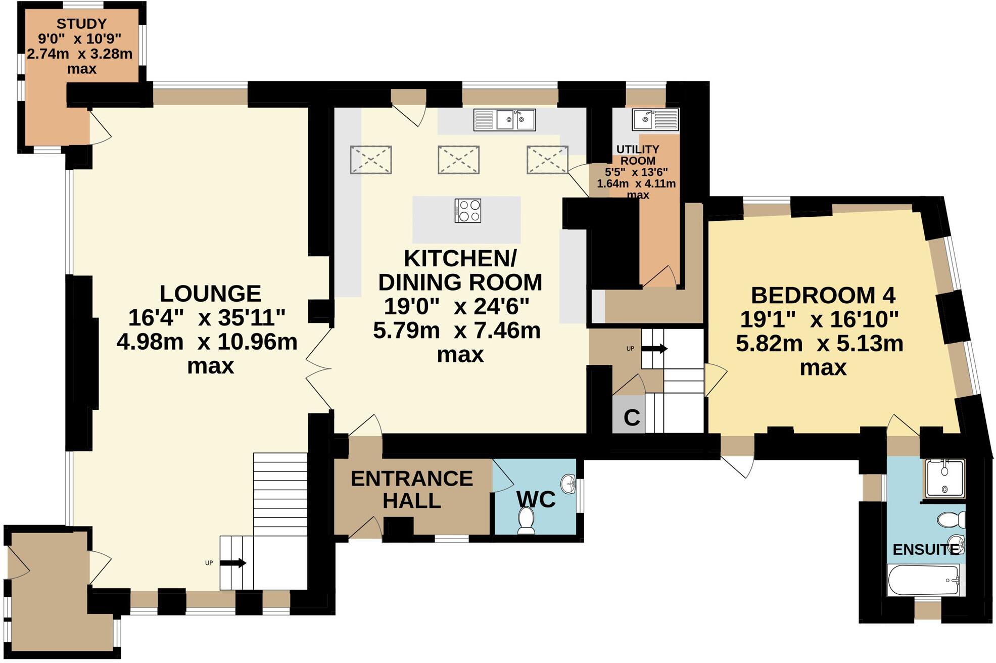 Bolventor, Launceston, Cornwall, PL15 floorplan