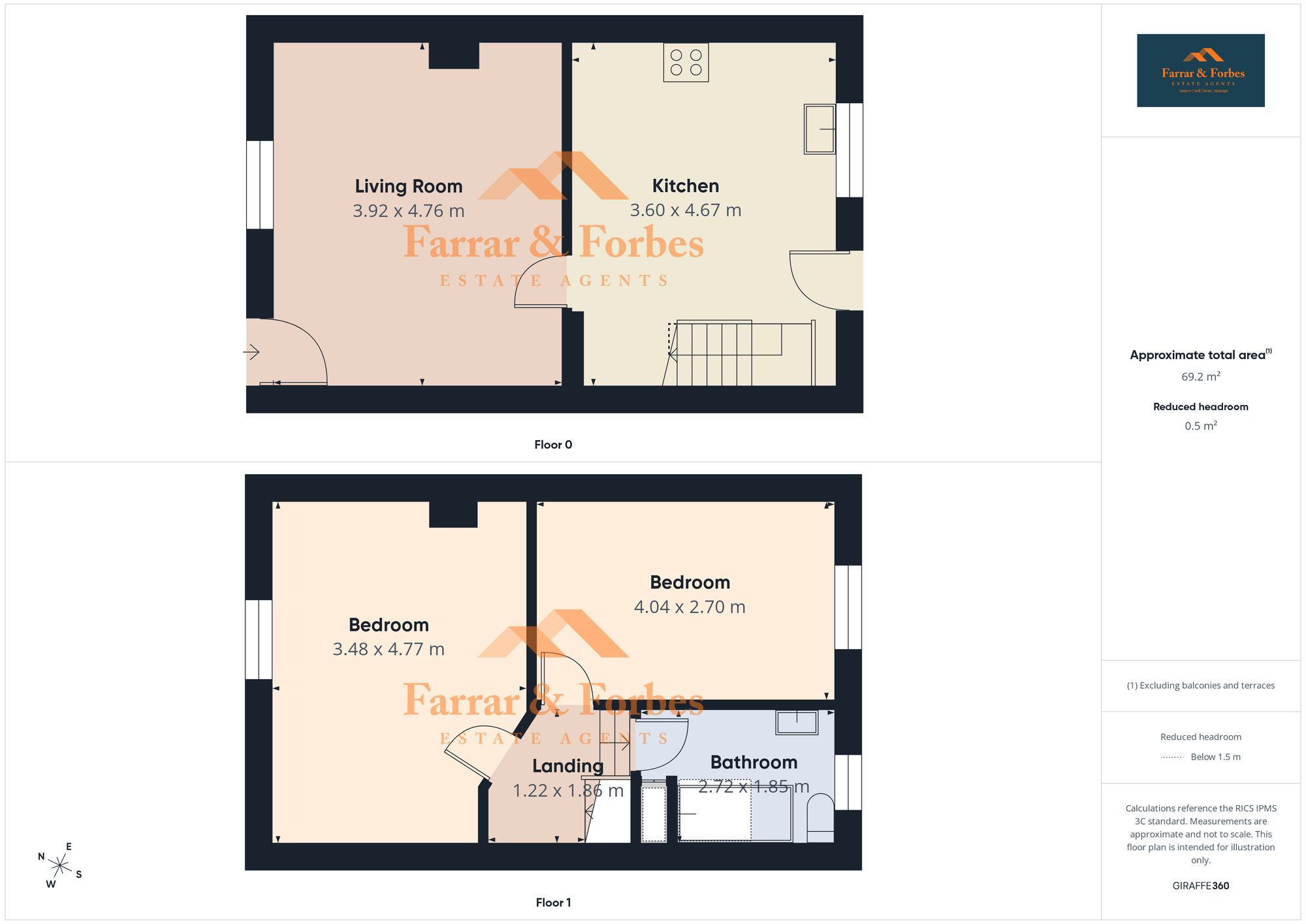 Hall Road, Trawden, BB8 floorplan