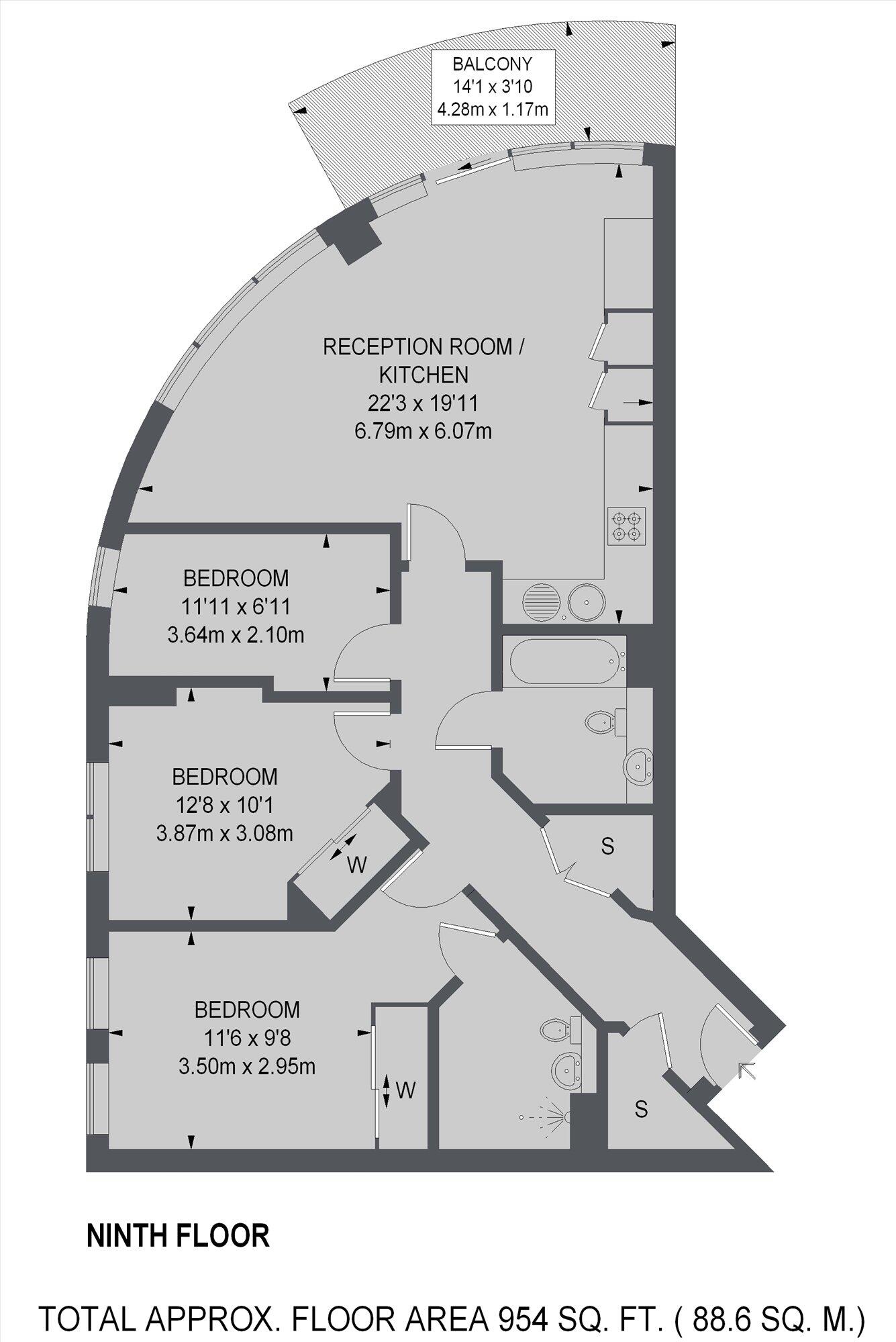Alie Street, Aldgate floorplan