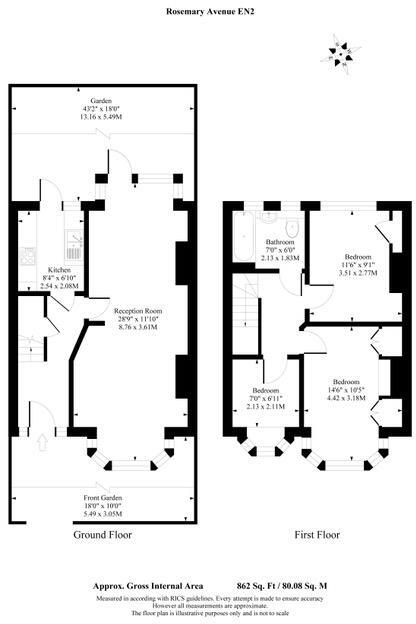 Rosemary Avenue, Enfield floorplan