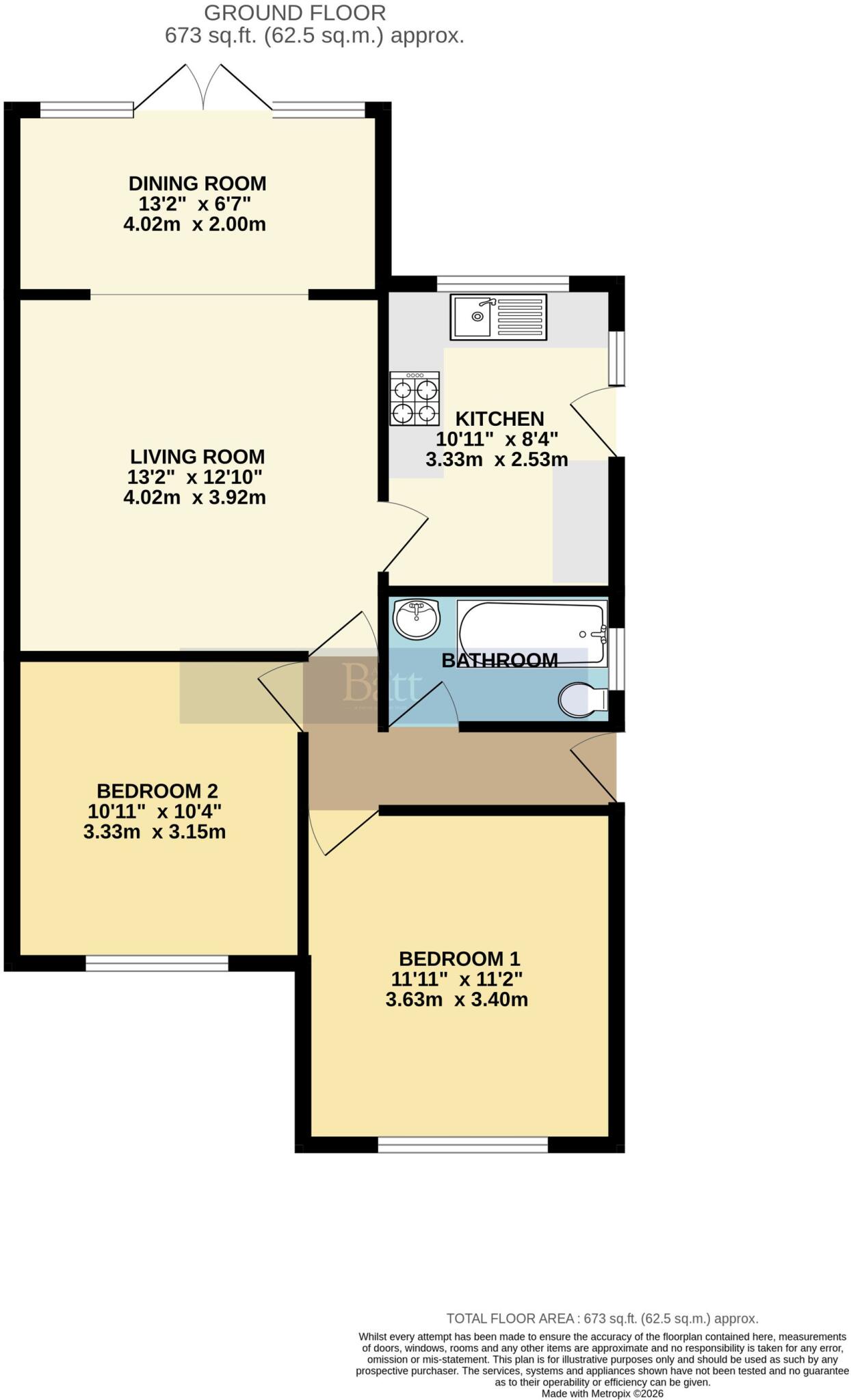 Hope Crescent, Shevington, WN6 floorplan