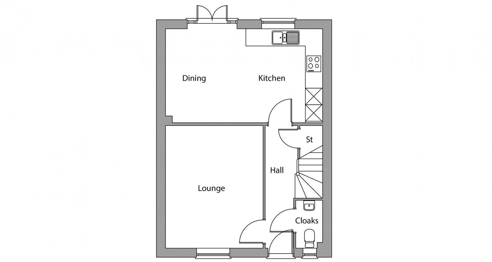 The Fenwick, Plot 34, Hazelfields, Hazelbadge Road, Poynton, Stockport, Cheshire, SK12 floorplan