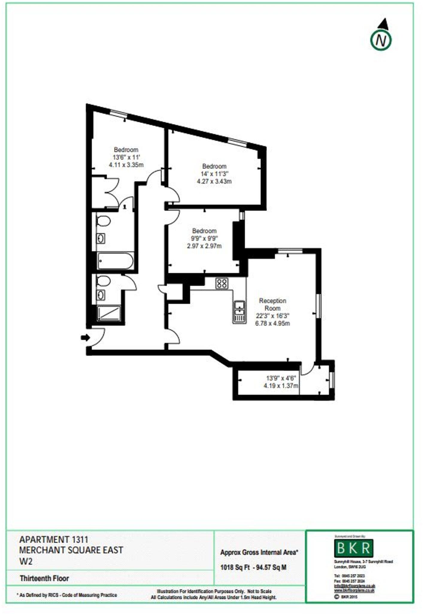 Merchant Square East, Paddington, London, W2 floorplan