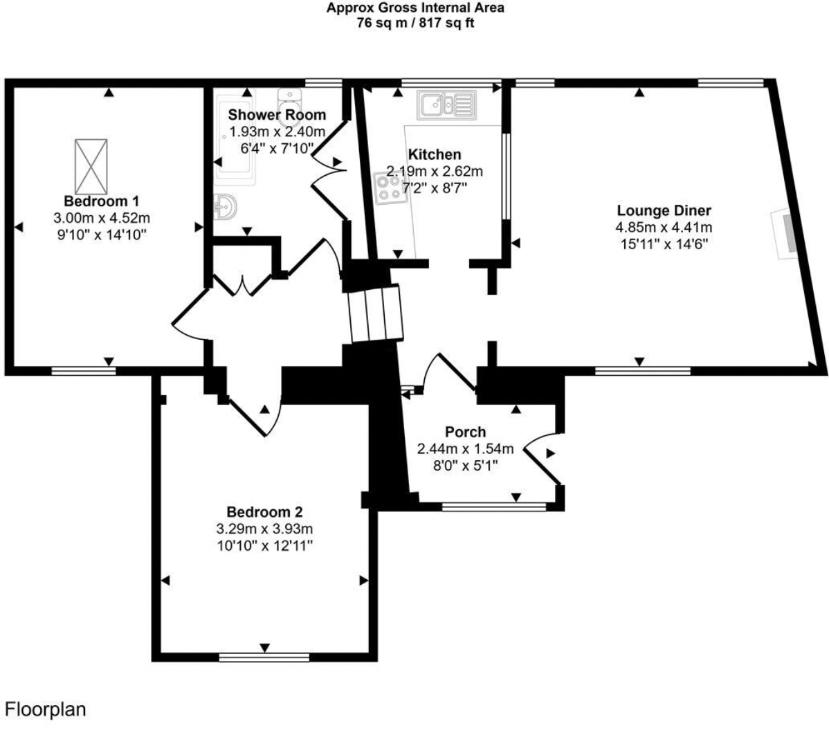 Appletree, Ffordd Yr Afon, Trefin, Haverfordwest, Pembrokeshire floorplan