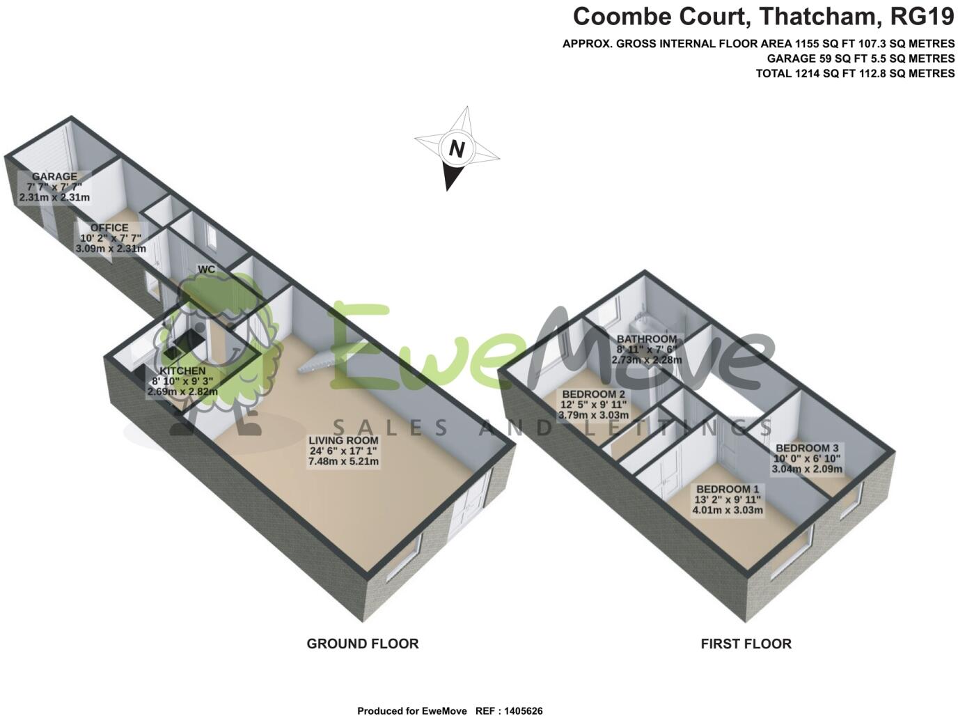 Coombe Court, Thatcham, Berkshire, RG19 floorplan