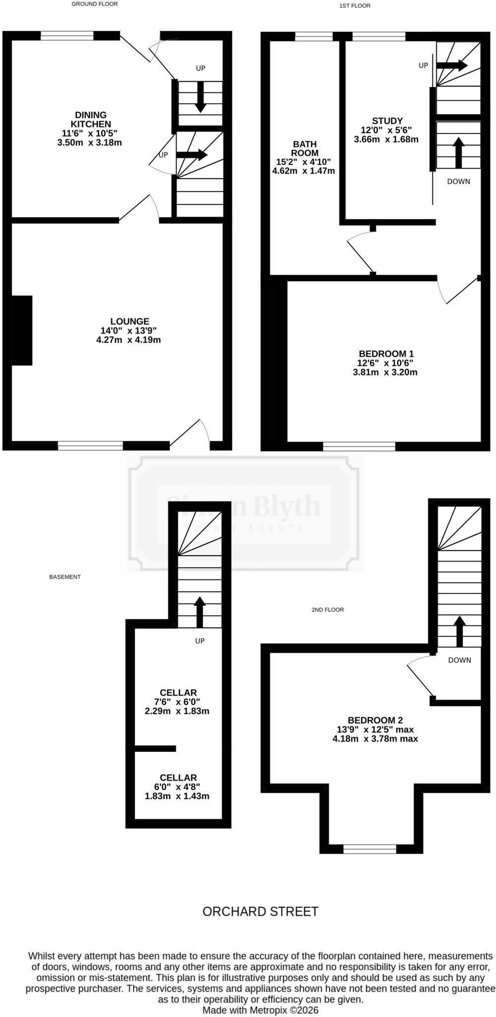 Orchard Street, Deepcar, S36 floorplan