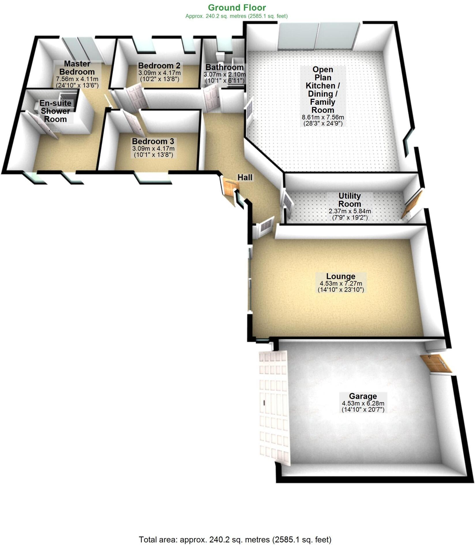 Roseville, Inglewhite Road, Longridge, Lancashire, PR3 floorplan