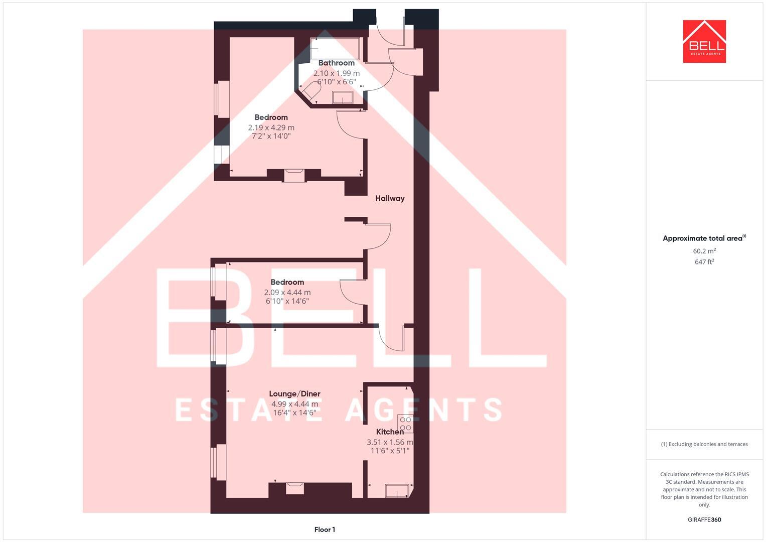 Mansion House, Whickham floorplan