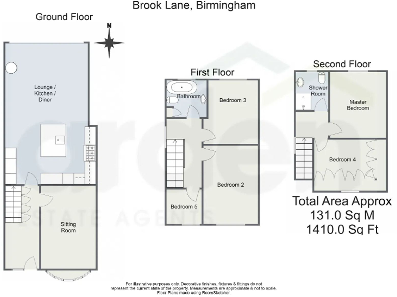 Brook Lane, Birmingham, B13 floorplan