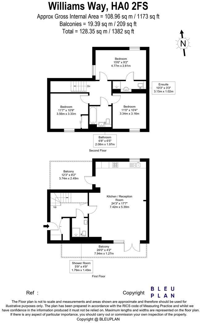 Williams Way, Wembley floorplan
