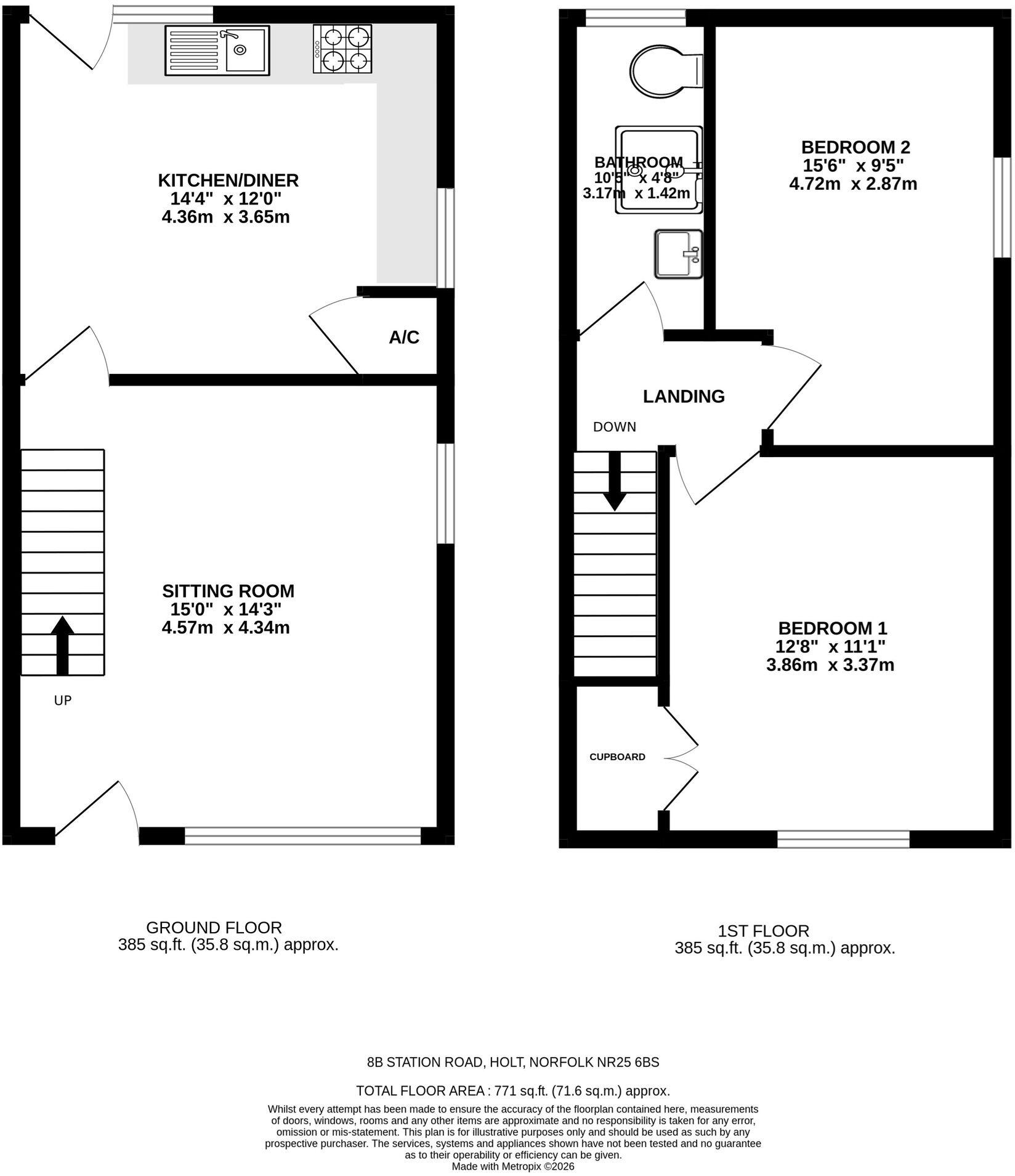 Well Located Cottage in Holt floorplan