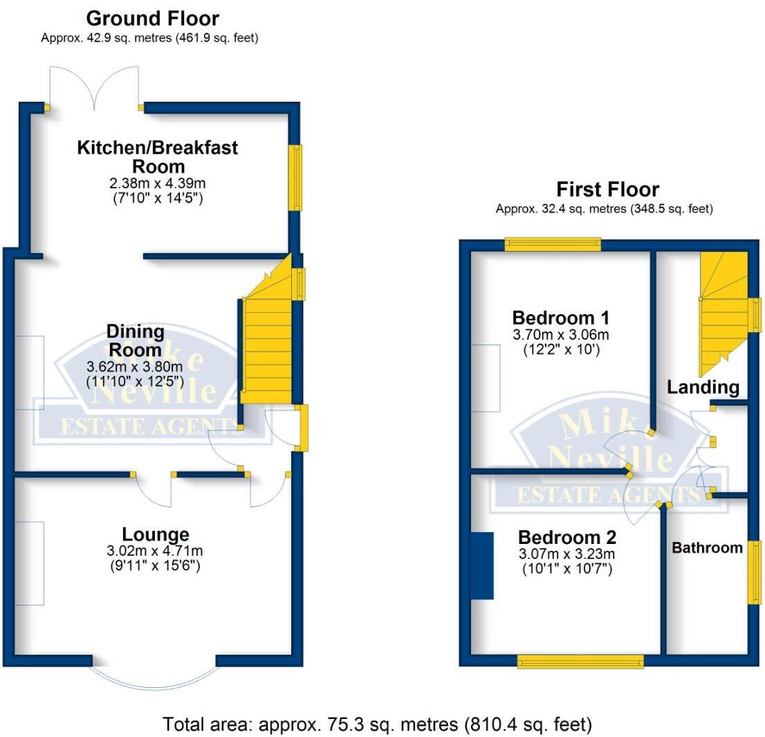 St. Margarets Avenue, Rushden, Northamptonshire NN10 floorplan