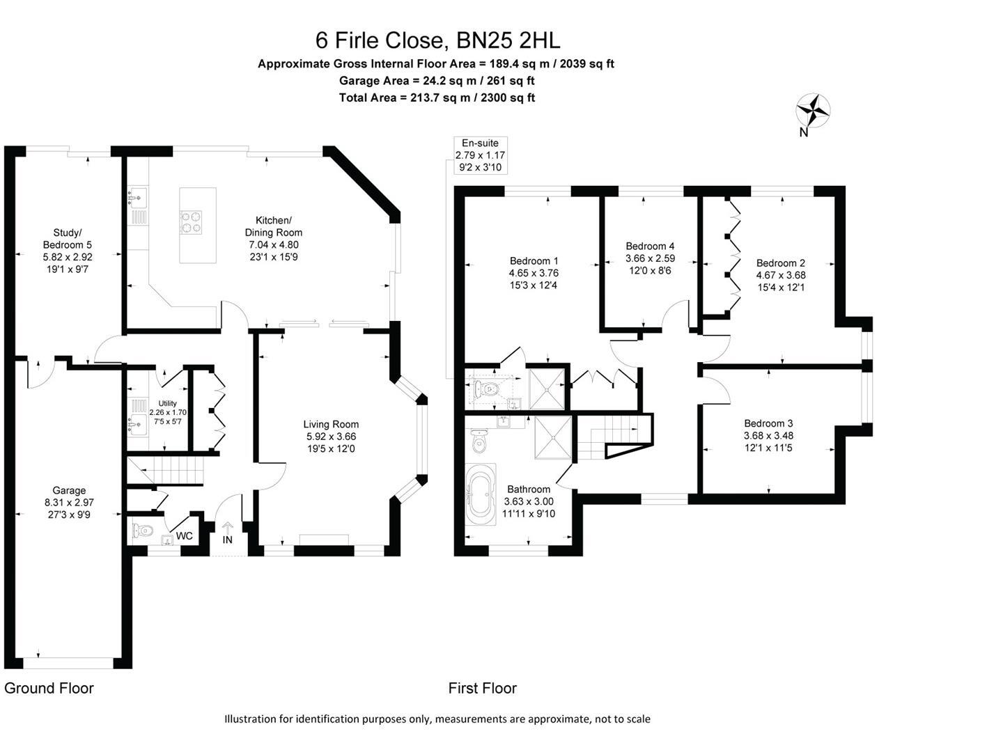 Firle Close, Seaford floorplan