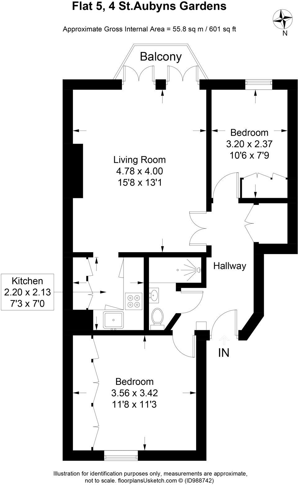 St Aubyns Gardens, Hove, East Sussex, BN3 floorplan