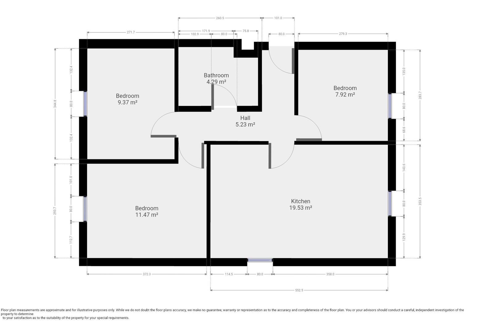 27/28 - Depot Street - Student Apartment floorplan
