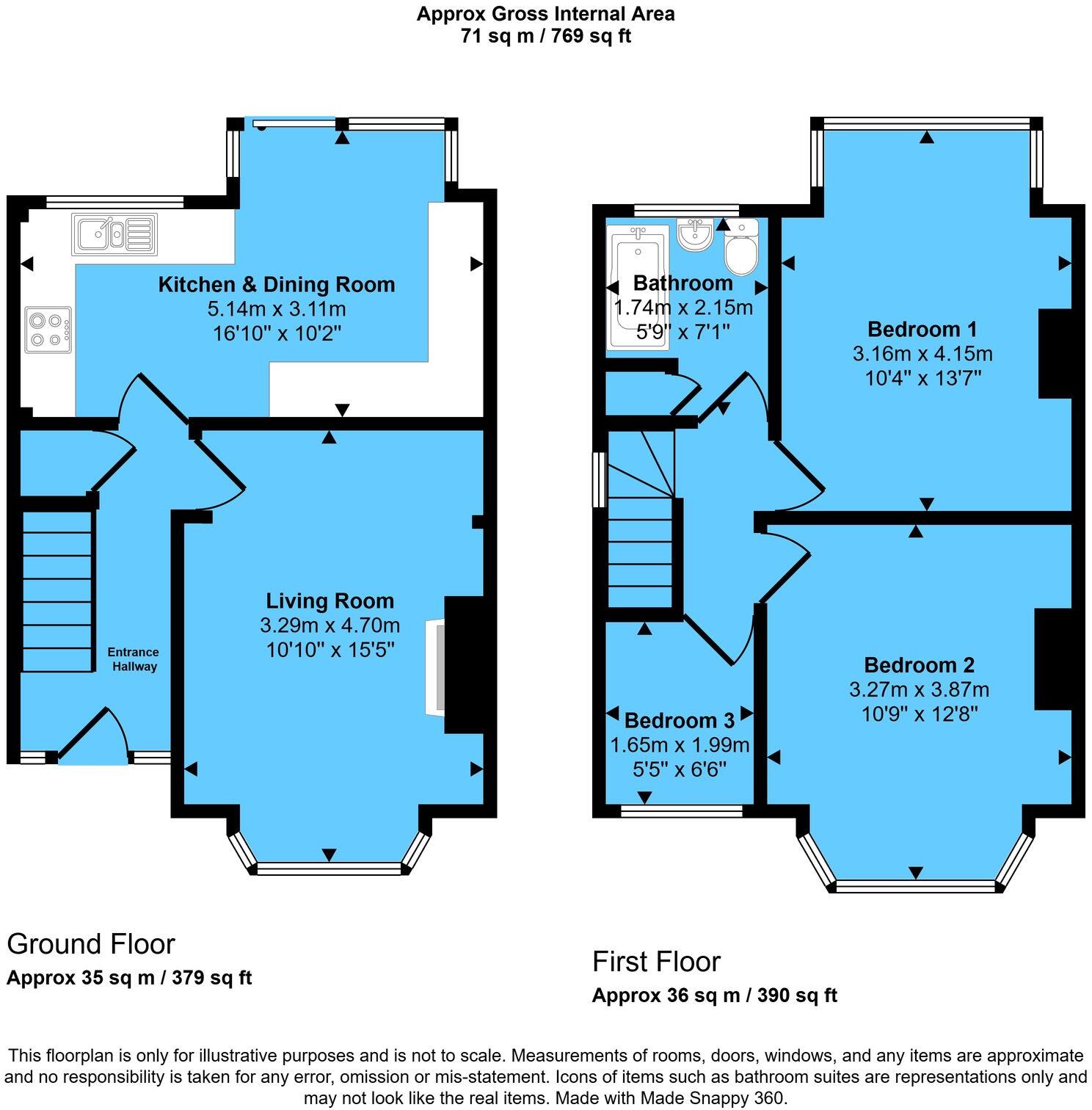Clay Lane, Birmingham, B26 floorplan