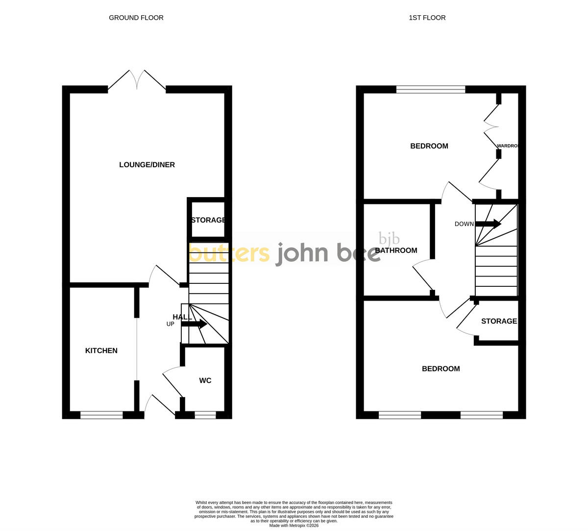 Bowling Alley Street, Butt Lane ST7 1GA floorplan