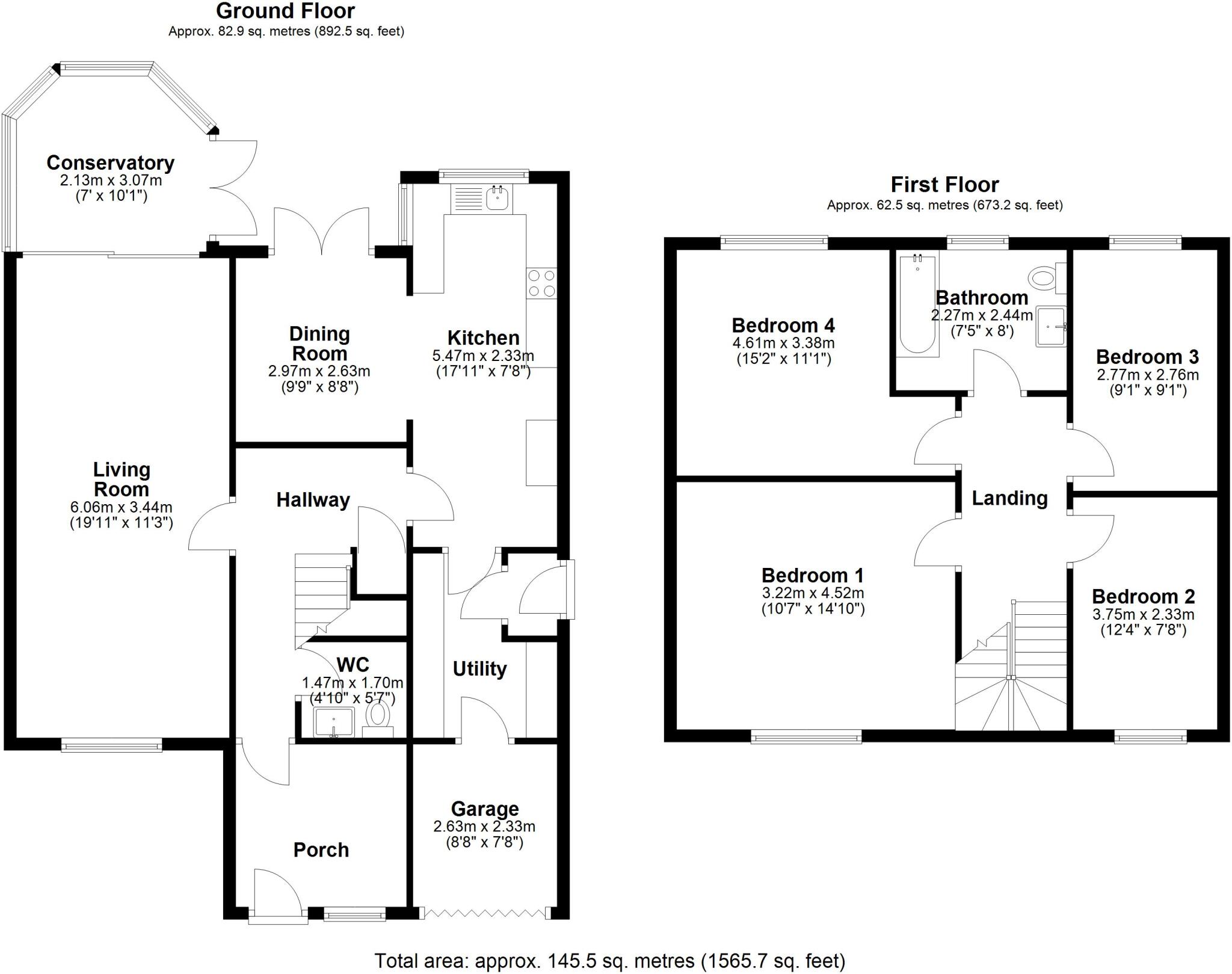 Netherton Close, Chester Le Street, Durham, DH2 floorplan