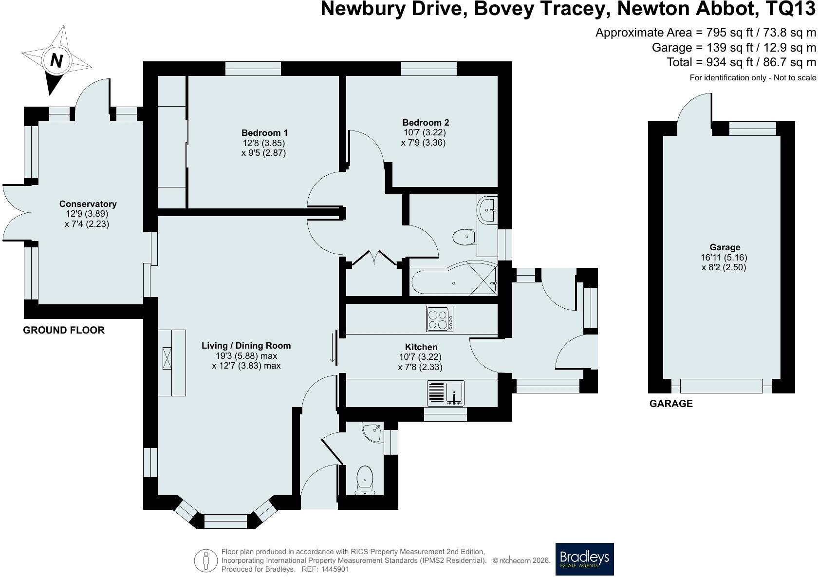 Newbury Drive, Bovey Tracey, Newton Abbot, Devon floorplan