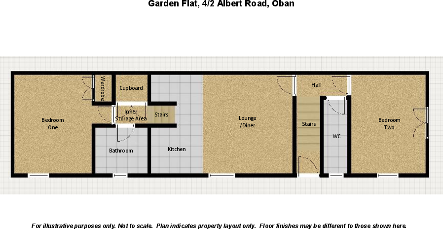 Garden Flat, 4/2 Albert Road, Oban, Argyll, PA34 5EJ floorplan