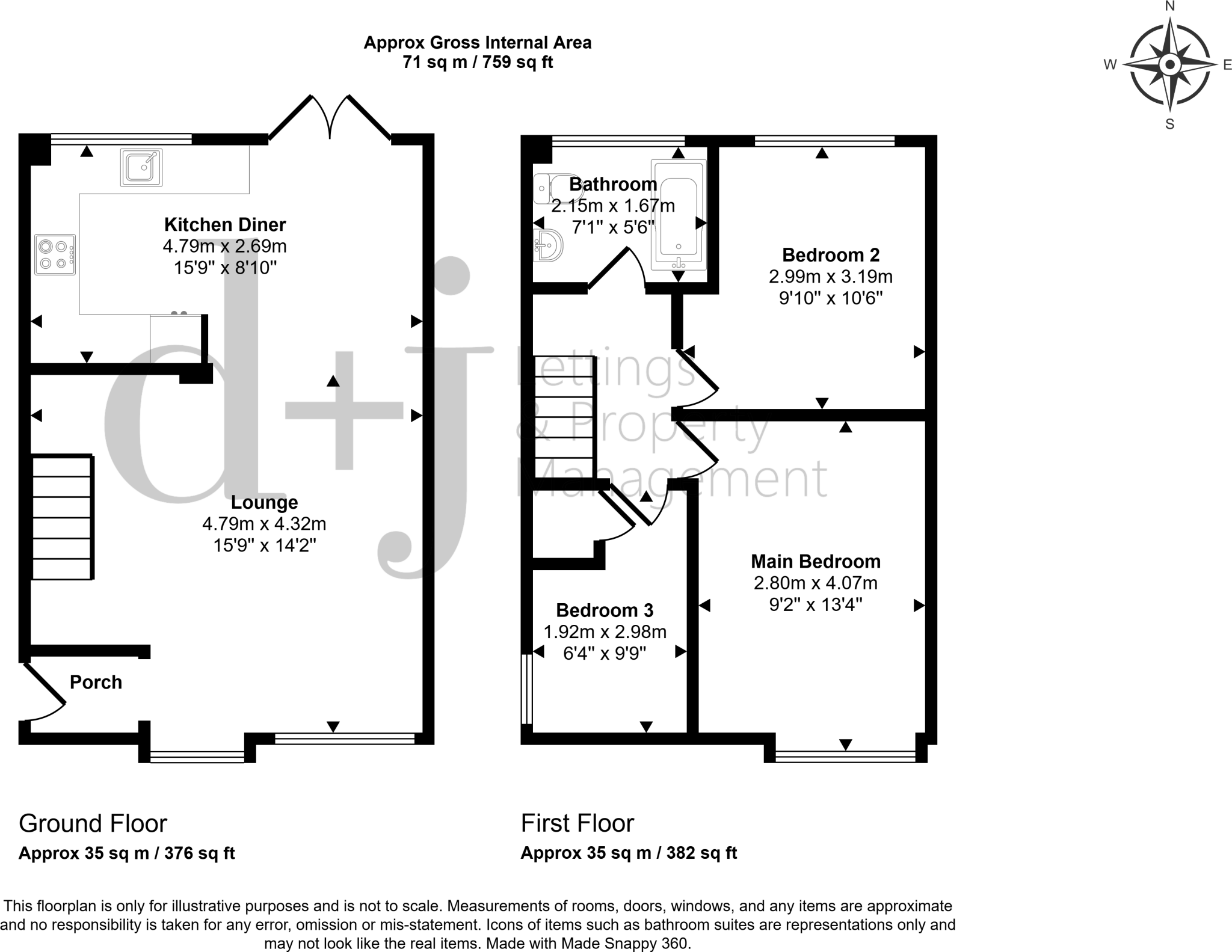 Kings Down, Hitchin floorplan