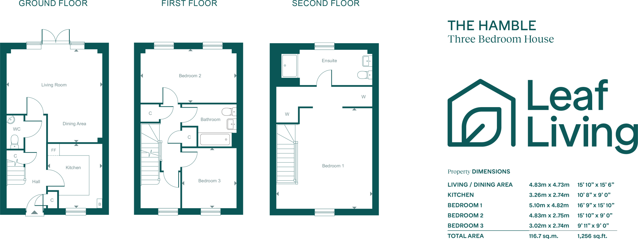Leaf Living at Whiteley Meadows, SO30, Hampshire floorplan