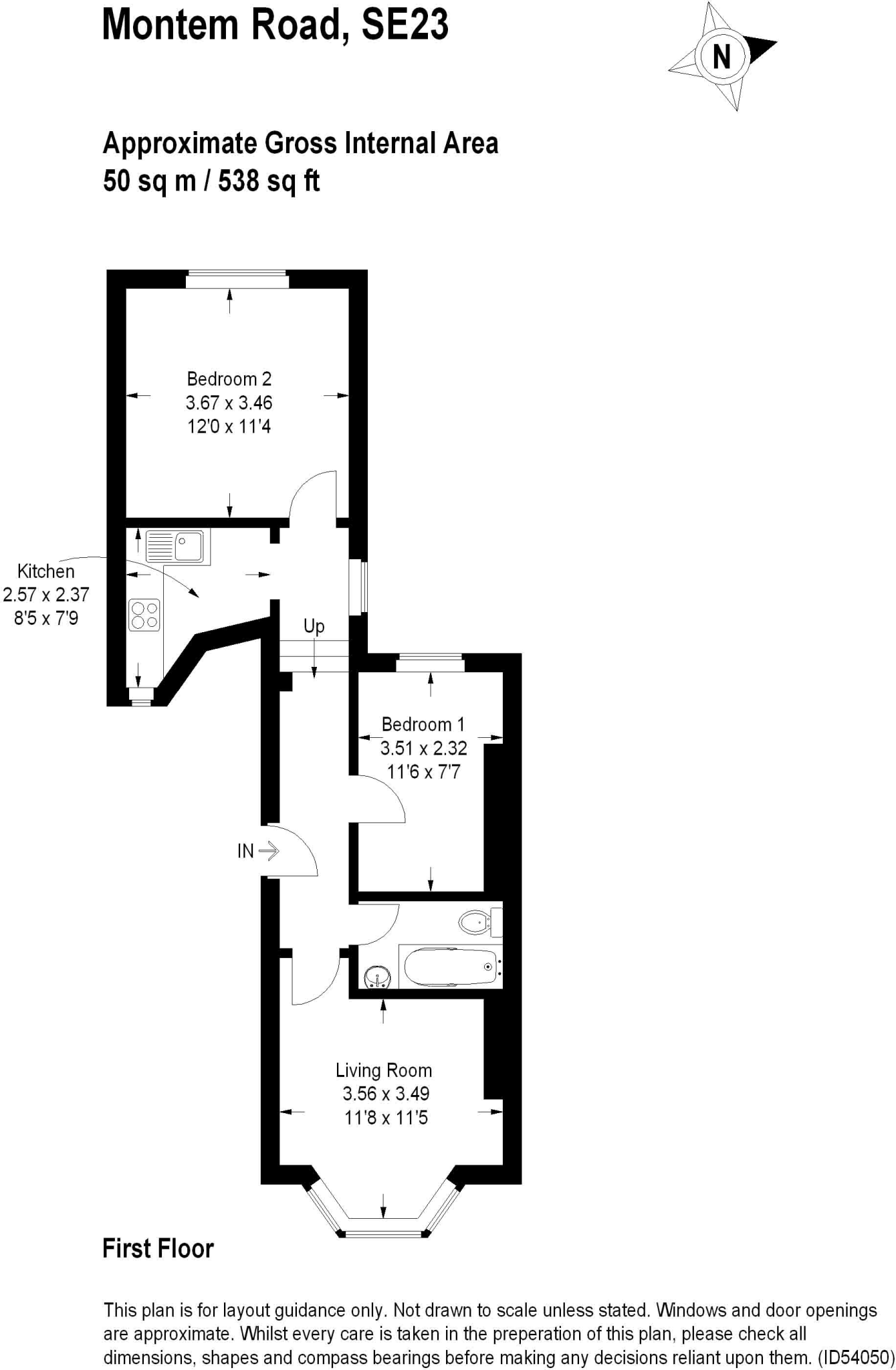 Montem Road, Forest Hill SE23 (JK) floorplan
