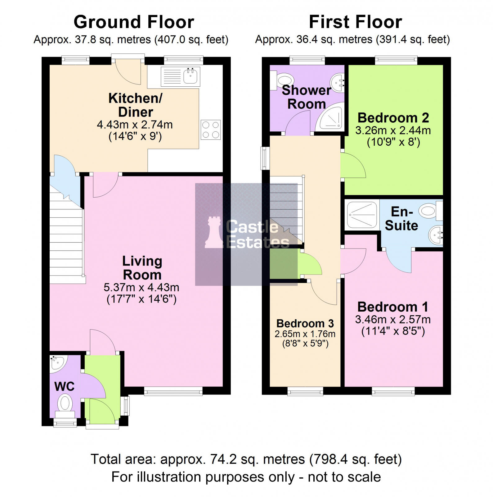 Marham Close, Nottingham, NG2 4GR floorplan