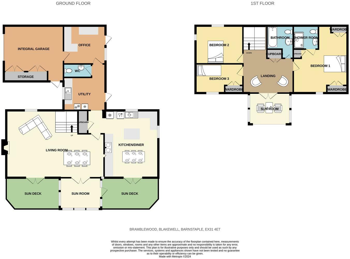 Blakewell, Muddiford, Barnstaple floorplan