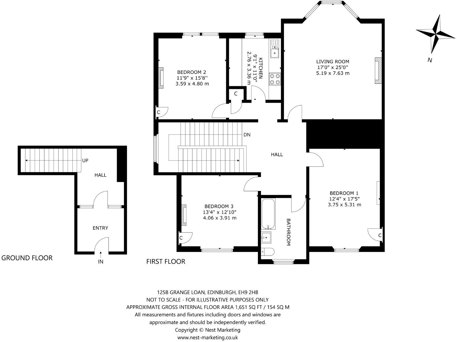 125B, Grange Loan, Grange, Edinburgh floorplan