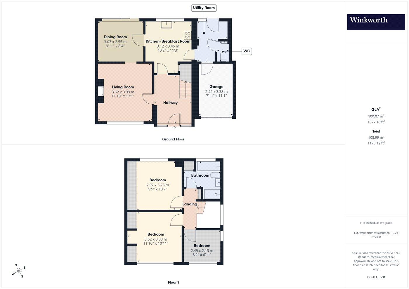 Elmstone Drive, Tilehurst, Reading, Berkshire, RG31 floorplan