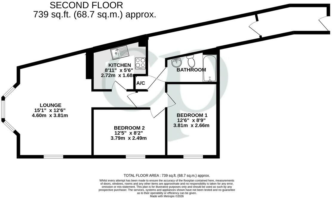 Bedford Street, Ampthill, Bedfordshire, MK45 floorplan