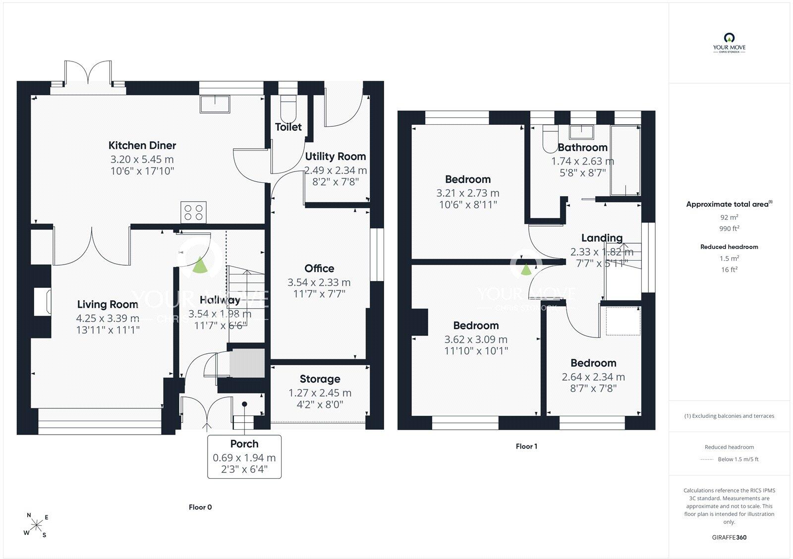 Greenways, Delves Lane, Consett, Durham, DH8 floorplan