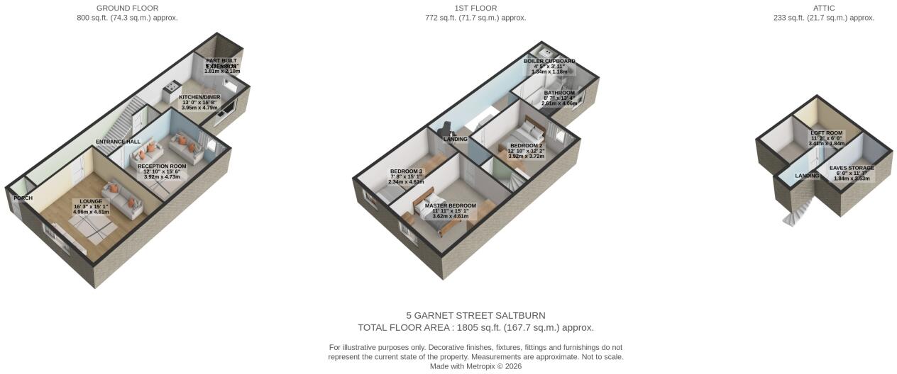 Garnet Street, Saltburn-by-the-Sea, TS12 1EQ floorplan
