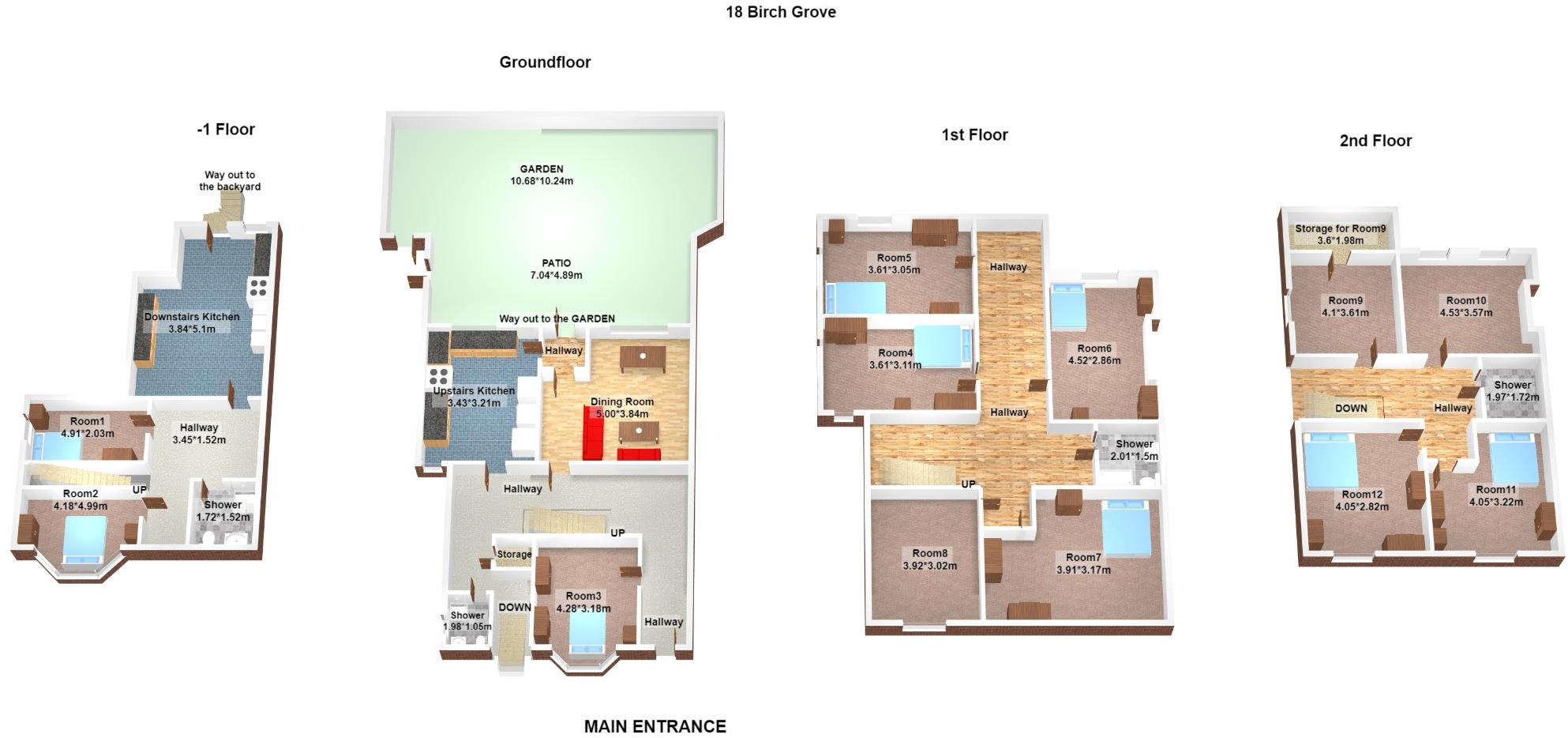 Birch Grove, Manchester, M14 5JY floorplan